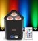 UKing 54W LED Par Wiederaufladbarem, RGBWA+UV Party Licht Bühnenlicht 4800mAh Akku, Unterstützt APP/DMX Steuerung für Hochzeits Disco DJ Party Bühnenbeleuchtung