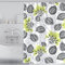 GONOVE Duschvorhang für Badezimmer 280 x 200 cm Schimmelresistent Dicke Polyester Stoff Blumen Duschvorhang Liner Wasserdichter Langer Badevorhang mit Haken, waschbar und gewogen Saum