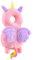 JINYJIA Baby Kopfschutz, Atmungsaktive Baby Head Schutzpolster, Verstellbares Baby Schutzkissen, zum Kleinkinder Krabbeln und Laufen Lernen, für Kinder Von 4 Bis 24 Monaten, Rosa Engel