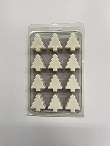 Wax Melts Christmas Tree Shape Set of 12 Notes of Snow Fairy