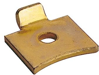 Phoenix Single Flat Bookcase Support Stud 10 Pack - Brass