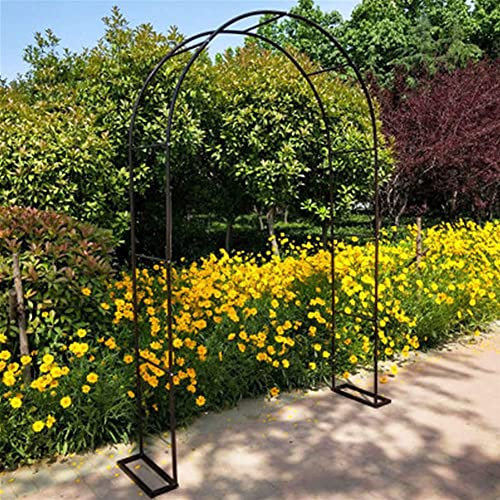 Arche Rosier Jardin en Métal,Treillis D'arche De Jardin Tonnelles,pour Plantes Grimpantes,Pergola De Gloriette Fer Forge,Résistant Aux Intempéries,Arc De Vrille D'arche,Blanc,W3.5M*H2.2M