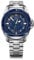 Victorinox Herren Armbanduhr Journey 1884 Ø 43 mm, Swiss Made, Automatik, Wasserdicht bis 200 m, Saphirglas, Edelstahl-Armband, Blau/Silber