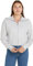 Calvin Klein Jeans Damen Sweatshirt mit Reißverschluss Diffused Monologo Zipper, Grau (Lunar Rock), S