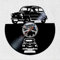 VINY WOODY Oldtimer Veteran Auto Silhouette Vinyl Disc Uhr
