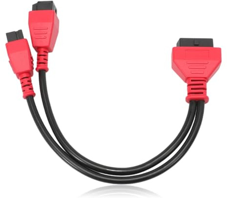 Konuooer OBD2 12+8 Kabeladapter Diagnosestecker für Krissler D0DGE RAM Jeep für FIAT 2018 Maxisys DS808 MS905 MS906 mit Programmierung MSCHRY128 Autodiagnosetool-Stecker MS906S MS906BT MS908