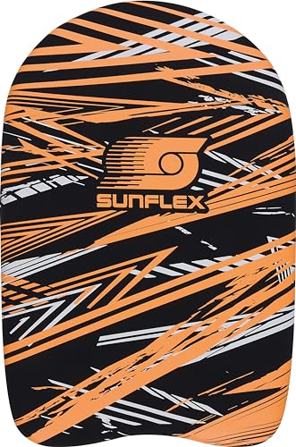 Sunflex® Kickboard Action Pro Orange | Neopren Schwimmbrett für Schwimmen Lernen | Schwimmbad Pool Meer | Schwimmhilfe für Kinder und Erwachsene | Training und Spaß im Wasser
