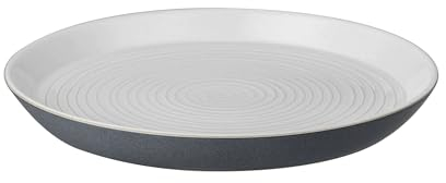 Denby Impression Charcoal Spiral Dinner Plate