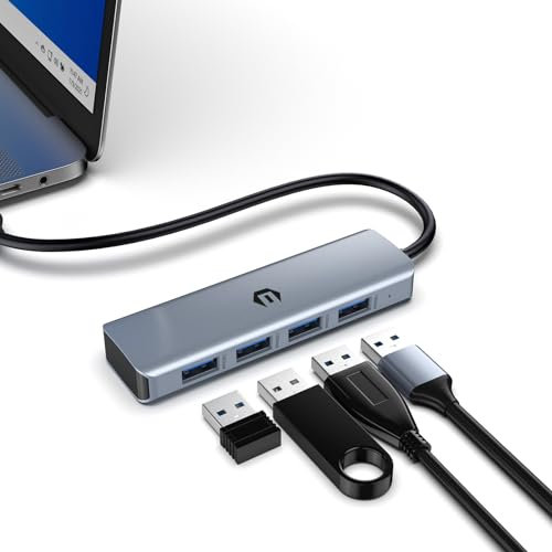 BIGBIG WON USB 3.2 Hub HDMI mit 4 USB A Ports, USB 3.2 Gen 2 Speed 10Gbps, 50CM Cable, Multiport Adapter USB für Mac Mini, Laptop