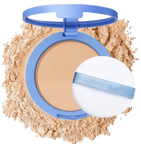 Oil Control Face Pressed Powder,Matte Smooth Flawless Setting Powder Makeup