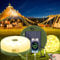 Camping Lichterkette Aufrollbar Solar 10M: Aufrollbare Camping mit Fernsteuerung Wiederaufladbar Wasserdicht Campinglampe Camping Wandern Dekoration
