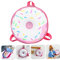 LIFKOME 1 Stück Donut Rucksack Donut Tasche Aufbewahrungstasche Tragbarer Rucksack Donut Form Beutel Kinder Mädchen Tasche Kinder Rucksack Tragbare Tasche Aufbewahrungstasche