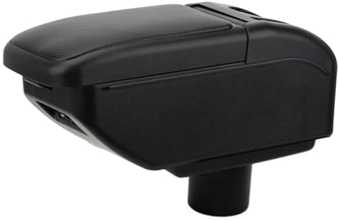 YJYWZH Compatible with Seat Ibiza 6j Accoudoirs Ibiza 4 IV 2008-2016 Accoudoirs Noir Voiture Accoudoir Double Couche Centre Consoles Boîte de Rangement