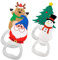 CIYODO 4 Pezzi Apribottiglie Natalizi Apribottiglie Portatili Regali Feste Natale Strumento Apertura Bottiglie Accessori Casa Natale
