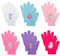 Kinder Winterhandschuhe Fingerhandschuhe Gestrickte Warme Handschuhe für Mädchen Jungen 4-9 Jahre Alt, Einhorn Meerjungfrauen Radhandschuhe 6 Paare