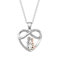 liameya Mutter und Tochter Halskette, Silber Herz Anhänger Kette Schmuck, Weihnachten Geburtstag Geschenke für Mutter Tochter, Muttertag Kette (heart-A)