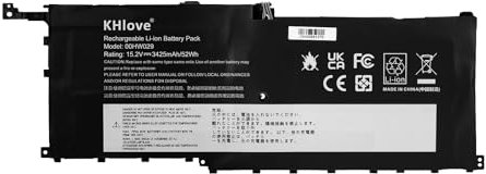 KHlove 00HW028 01AV439 Laptop Akku für Lenovo ThinkPad X1 Carbon 4th Thinkpad X1 Carbon Carbon 2016 4th Gen 20FB 20FC 20FQ 20FR 20JD 01AV409 01AV410 01AV438 01AV441 01AV444 01AV457 01AV458 00HW029