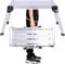 Unibos 150kg Folding Aluminum Work Platform Step Up Bench Ladder Folding Hop Up Fold Bench Stool Work Platform Foldable Design to Sit On Indoor/Outdoor Job Step Ladder