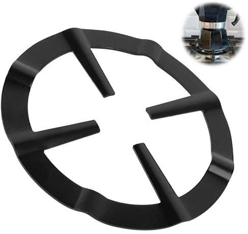 1PCS Gas Ring Reducer Metal Gas Ring Reducer for Coffee Pot Black Stove Top Gas Ring Reducer Universal Mocha Pot Stand Gas Ring Stove Rack Anti Slip Wok Ring for Gas Stove Hobs Cooker Diameter 13.3cm