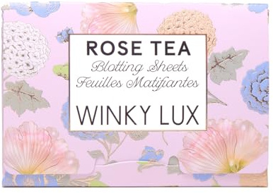 WINKY LUX Rose Tea Oil Blotting Sheets - Absorb Oil & Reduce Shine