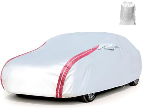 Autoplane Wasserdicht für Ford Focus (1998-2004), Vollgarage Autoabdeckung für Regen Sonne Staub Schneefest Atmungsaktive Autoplane