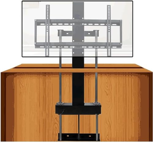 ZSLBGUYIAD TV-Halterung, TV-Wandhalterung, motorisierter Lift-TV-Halter mit Fernbedienung, kann im Schrank versteckt Werden, passend für 37-75-Zoll-Fernseher, für 26-70-Zoll-Fernseher, TV-Ständer