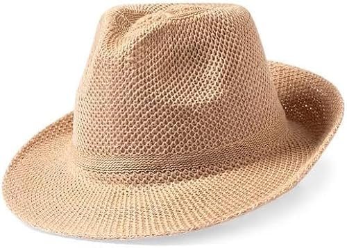 DISOK Lot de 20 chapeaux pour mariages, fêtes, événements bon marché Marron Marron Unisexe Fêtes Paille Beige Ivoire