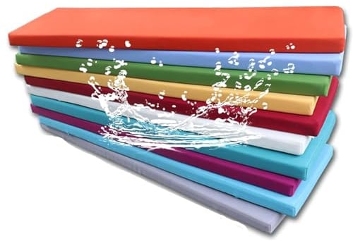 Generisch Sitzkissen Outdoor, Benutzerdefinierte Bankkissen Bankauflage, Sitzkissen Bank Auflage Ersatzpolster, Für Bank, Fensterbank, Gartenmöbel, Terrasse, Drinnen,Schaukel Sitzkissen,10cm