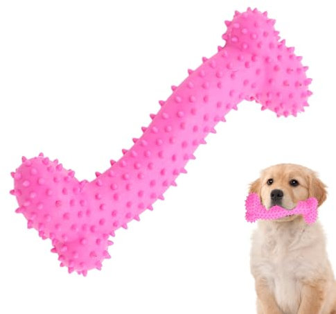 Générique Hundeknochen aus robustem Gummi – Kauspielzeug mit Quietschknochen, unzerstörbar für große Hunde, starker Zahn, zum von Mastixknochen