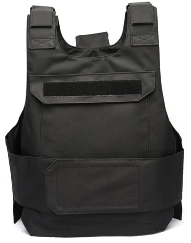 Xweptuy Plate Carrier Vest Waterproof & Wear-Resistant Vest with Hollow Grooves Quick Release Costume with Hidden Pocket for Outdoor Training