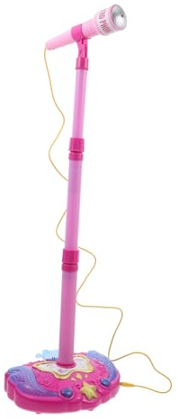 ifundom Microfono per Rosa Microfono Karaoke Educativo per Bambine e Canto Senza Batterie Sicura e Creatività