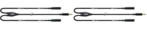 CORDIAL CABLES Y-Kabel Träger Minijack Stereo/2 Minijack weiblich 30 cm BRETELLE Essentials Kabel Mini-Jack/Jack (Packung mit 2)