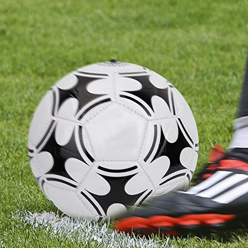 RASTKY Kinderfußball, Größe 3, Geruchlos, Langlebiger Fußball für, Sporttraining, Schwarz-weißes PVC-Material