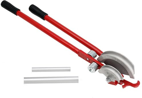 LALABU Rohrbiegegerät 2-in-1 Bremsleitung Biegewerkzeug, 15mm & 22mm Rohrbieger, 0-90 Grad Manueller Biegezange,Rohrbieger-Set für Rohre aus Kupfer, Messing