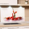 GRAZDesign Küchenrückwand Glas Chili Spritzschutz Herd | Druck hinter Glas | Bild Motiv Gewürze Rückwand Küche, Glasplatte mit Motiv Küchenmotive, 100x50cm