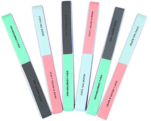 6 Pezzi Lima per Unghie e Buffer per Unghie Manicure Cosmetico, 7 Modi