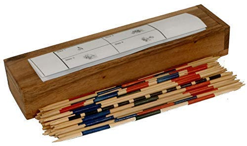 Terrapin Trading Ltd Fair Trade Thai Thailand Wooden Rainwood Mikado Set in Wooden Box 20x5x3cm