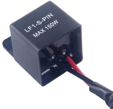 Keenso - 2 pines de relé de intermitencia electrónica LED automática, universal, 12 V, Flasher Relé de moto, intermitente, indicador