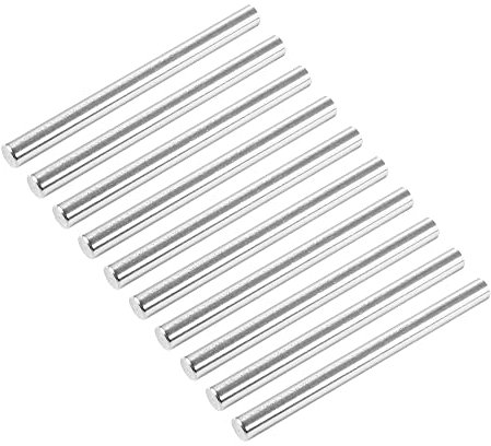sourcing map 10 perni per tasselli, 5 mm x 60 mm, in acciaio inox 304, colore argento