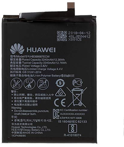 BEST2MOVIL Batteria interna HB356687ECW 3240mAh Compatibile con Huawei P20 Pro / V10 / 7X