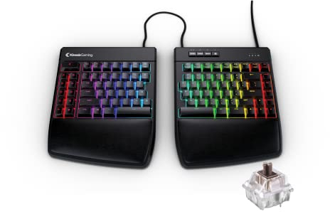 KINESIS GAMING Freestyle Edge RGB Split Keyboard With Cherry MX Mechanical Switches (MX Brown - Low Force, Tactile Feedback)