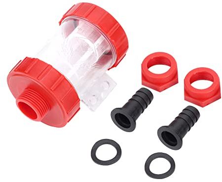 Filtro Pompa Acqua, 1 Pz G3/4 In Filtro A Rete In Linea Trasparente Per Acqua Ad Alta Portata Agricola Pompa Giardino Irrigazione