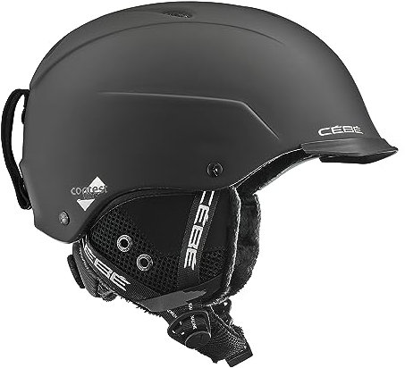 Cébé Unisex – Erwachsene Contest Visor Skihelme, Matt Black, 54-56 cm
