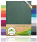 leevitex Topper Boxspringbett Spannbettlaken | 100% Baumwolle | Ökotex | 125 g/m² | 140x200cm - 160x200cm |Dunkelgrün/Tannengrün | 18 cm Steg