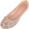 ABSOLUTE FOOTWEAR Womens Easy Slip On Snake Pattern Casual Ballerina Style Dolly Pump Shoes - Tan - UK 6 / EU 39