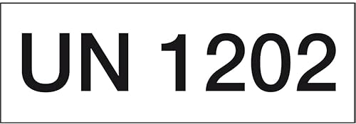 Aufkleber, Gefahrgutkennzeichen Diesel UN 1202, Haftpapier, permanent, 147x50mm, 500Stück/Rolle