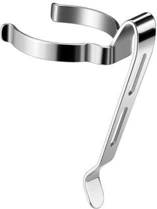 LIGHTFE B129 Flashlight Clip - Suitable for Flashlights 20-23mm, 3-3.4mm Slot Width - Stainless Steel Pen, Hat, Pocket, Bag Clip