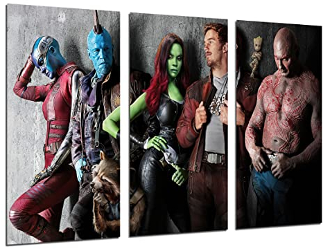 DKORARTE Modernes Fotobild, Videospiel, Guardians of the Galaxy, Marvel, 97 x 62 cm, Ref. 27346