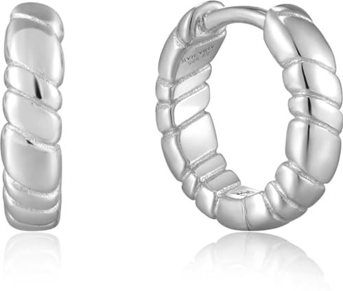 Ania Haie Damen-Creolen 925er Silber One Size, Silber 32021615