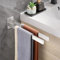 Gsocel Portasciugamani Forare in Acciaio Inossidabile 304,Porta Salviette Bagno Doppio Porta Asciugamani per Bagno e Cucina 38CM,Argento